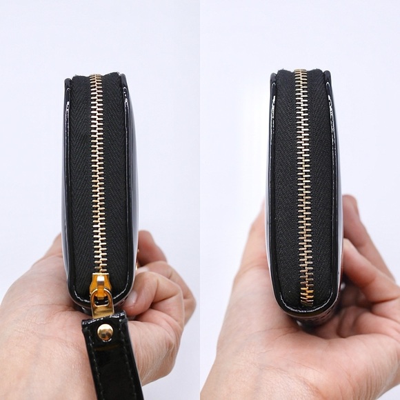 🍓YSL Cassandra Zip Around Patent Wallet - Picture 3 of 11